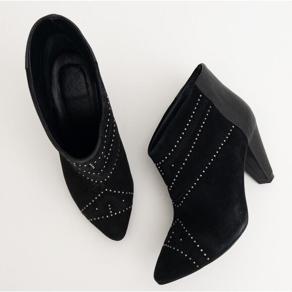 Anine Bing Irmelin Boots Black Suede Size 7 - Picture 5 of 16